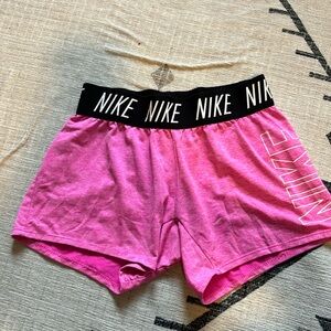 Pink Nike shorts